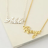 Personalized Name Necklace Stainless Steel Choker Necklaces