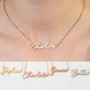 Personalized Name Necklace Stainless Steel Choker Necklaces