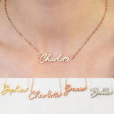 Personalized Name Necklace Stainless Steel Choker Necklaces