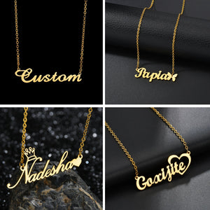 Stainless Steel Personalized Necklace Crown Heart Butterfly
