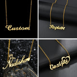 Stainless Steel Personalized Necklace Crown Heart Butterfly