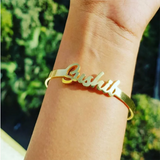 Personalized Stainless Steel Name Bracelet for Women Men Kids