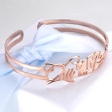 Personalized Name ID Bar Bracelet Stainless Steel Unisex