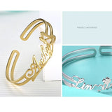 Personalized Name ID Bar Bracelet Stainless Steel Unisex