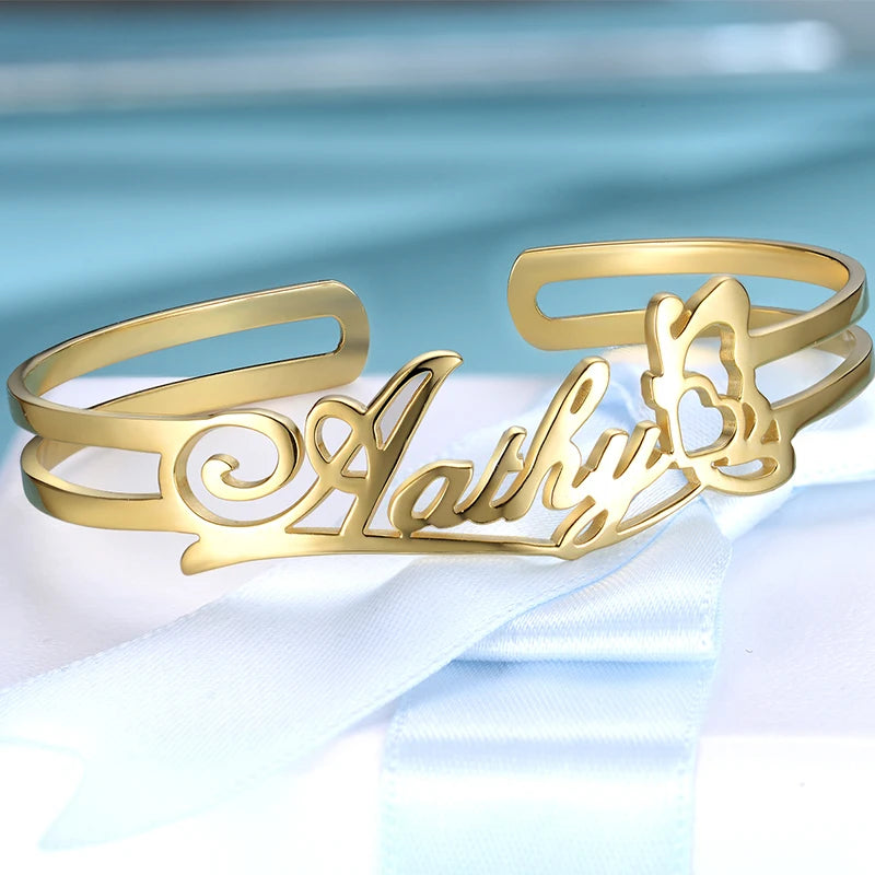 Personalized Name ID Bar Bracelet Stainless Steel Unisex