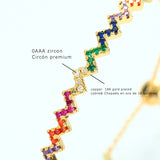 Colorful Zircon Crystal Bracelet Gift Femme