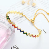 Colorful Zircon Crystal Bracelet Gift Femme
