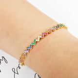 Colorful Zircon Crystal Bracelet Gift Femme