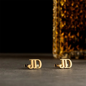 Personalized Stainless Steel Men's Initials Cufflinks