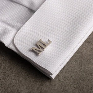 Personalized Stainless Steel Men's Initials Cufflinks
