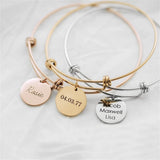 Stainless Steel Adjustable Bracelet Men's Women's Memorial Jewelry