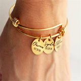 Stainless Steel Adjustable Bracelet Men's Women's Memorial Jewelry