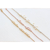 Personalized Names Chain Bracelet Gift For Mom Baby Family