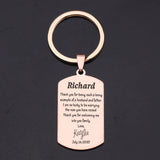 Father-in-law Personalized Wedding Keychain