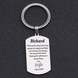 Father-in-law Personalized Wedding Keychain