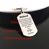 Father-in-law Personalized Wedding Keychain