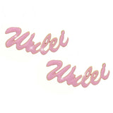 Personalized Name Earrings Drop Oil Colorful Women Birthday