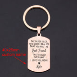 Mom Love Keychain: THE OLDER I GET,THE MORE I REALIZE THAT YOU ARE THE ...I LOVE