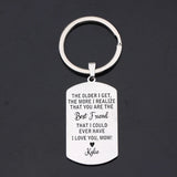 Mom Love Keychain: THE OLDER I GET,THE MORE I REALIZE THAT YOU ARE THE ...I LOVE