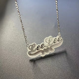 Personalized Acrylic Name Necklace Chain Pendant - Birthday Nameplate Jewelry