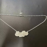 Personalized Acrylic Name Necklace Chain Pendant - Birthday Nameplate Jewelry