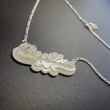 Personalized Acrylic Name Necklace Chain Pendant - Birthday Nameplate Jewelry