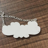 Personalized Acrylic Name Necklace Chain Pendant - Birthday Nameplate Jewelry