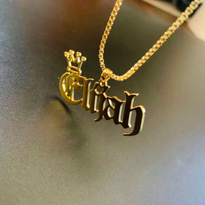 Personalized Name Necklace Jewelry Pendant Ins Cold Wind Style Birthday Gift