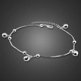 925 Silver Bell Pendant Anklets Foot Jewelry