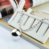 925 Silver Bells Ball Pendant Necklace For Women & Girls