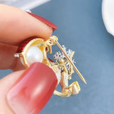 Christmas Rhinestone Brooch Pin for Clothing Bags Hat