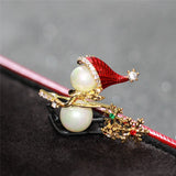 Christmas Rhinestone Brooch Pin for Clothing Bags Hat