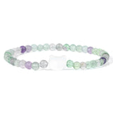Cat Eyes Shell Charm Bracelet Crystal Quartz Stone Beaded Bracelet