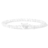 Cat Eyes Shell Charm Bracelet Crystal Quartz Stone Beaded Bracelet