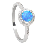 Pink Fire Opal Zircon Champagne Ring For Women