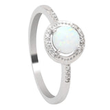 Pink Fire Opal Zircon Champagne Ring For Women