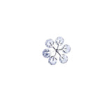 Snowflake Brooch Personality Anti-lighting Buckle Dress Accessories