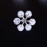 Snowflake Brooch Personality Anti-lighting Buckle Dress Accessories