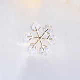 Snowflake Brooch Personality Anti-lighting Buckle Dress Accessories