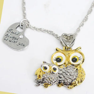 Owl Necklace for Women Girls Mother Kids Cartoon Animal Pendant Necklaces