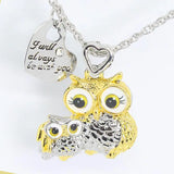Owl Necklace for Women Girls Mother Kids Cartoon Animal Pendant Necklaces