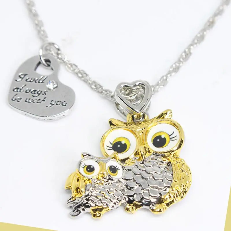 Owl Necklace for Women Girls Mother Kids Cartoon Animal Pendant Necklaces