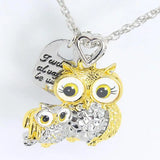 Owl Necklace for Women Girls Mother Kids Cartoon Animal Pendant Necklaces