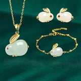 Rabbit Pendant Bracelet Necklace for Women Men Adjustable Bracelets