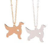 Irish Setter Dog Pendant Choker Necklace for Women
