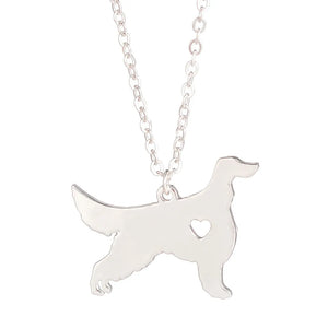Irish Setter Dog Pendant Choker Necklace for Women