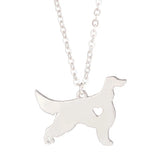 Irish Setter Dog Pendant Choker Necklace for Women