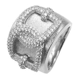 D-shaped CZ Stackable Rings Women Jewelry Accessories