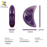 Moon Purple Beads 22mm Natural Stone Jewelry Making
