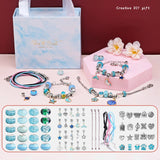 DIY Christmas Jewelry Children's Toy Making Charm Bracelet Set Gift Necklaces
